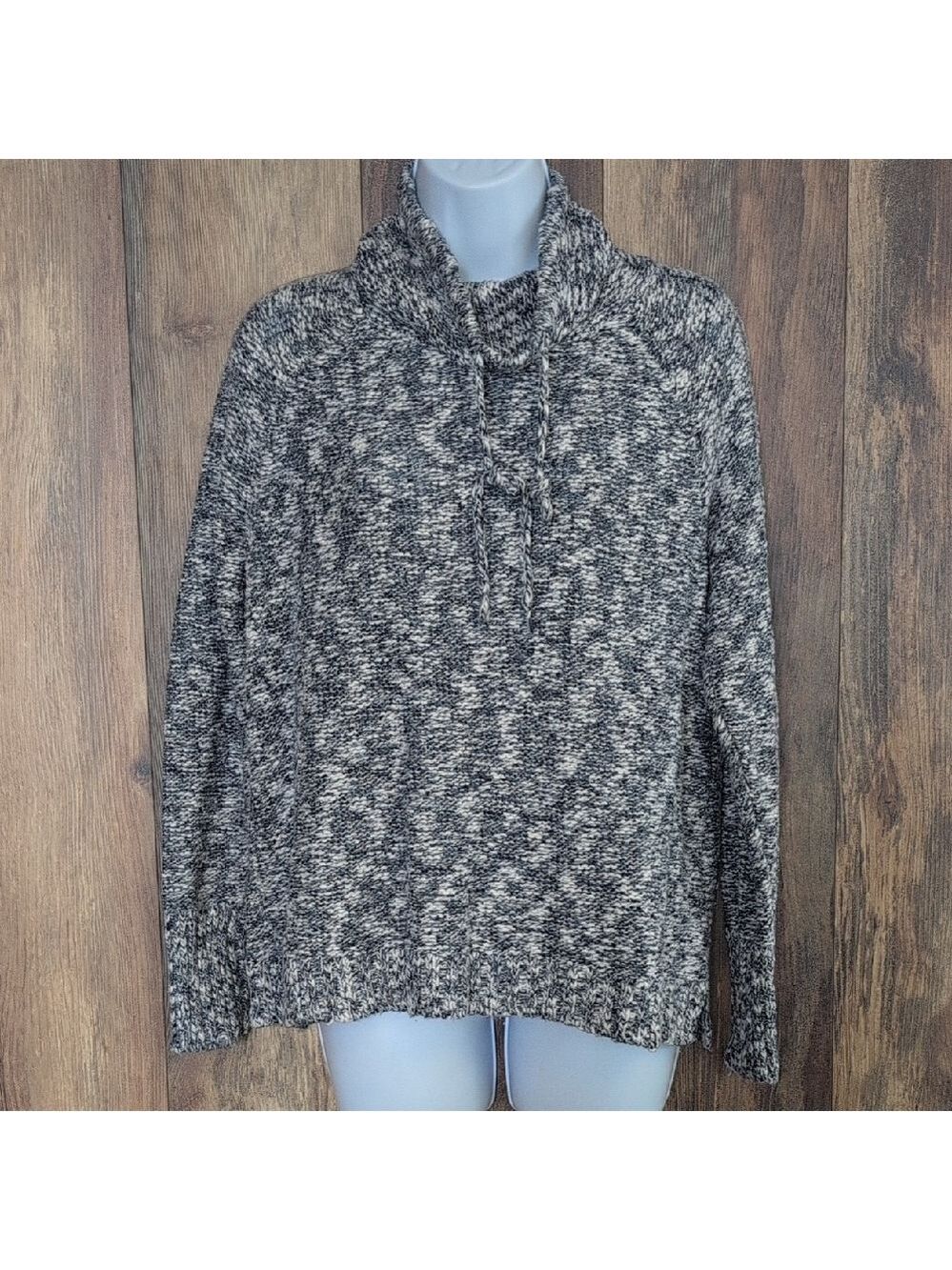 Chaps Cowl Neck Oversized Sweater M H120